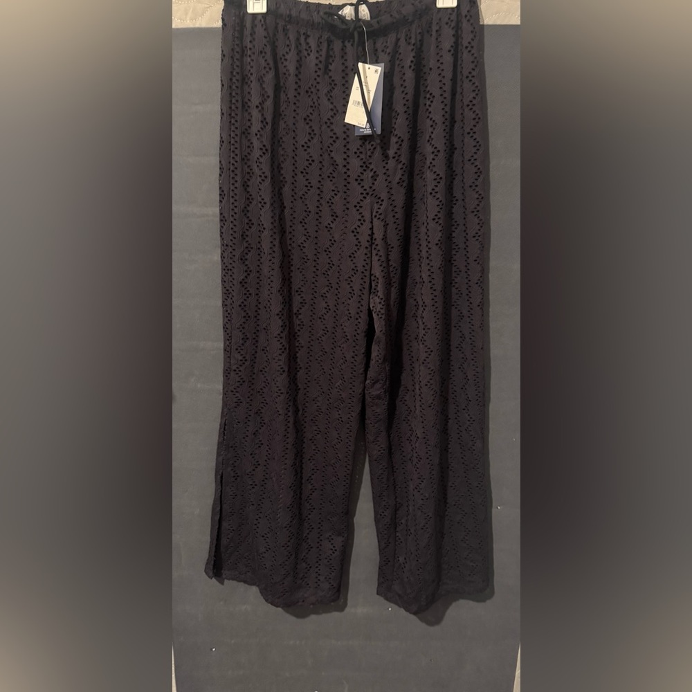 Women's Crochet Side Slit Cover Up Pants - Picture 5 of 6
